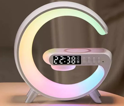G-Shaped LED Intelligent Lamp with Wireless Charger & Bluetooth Speaker
