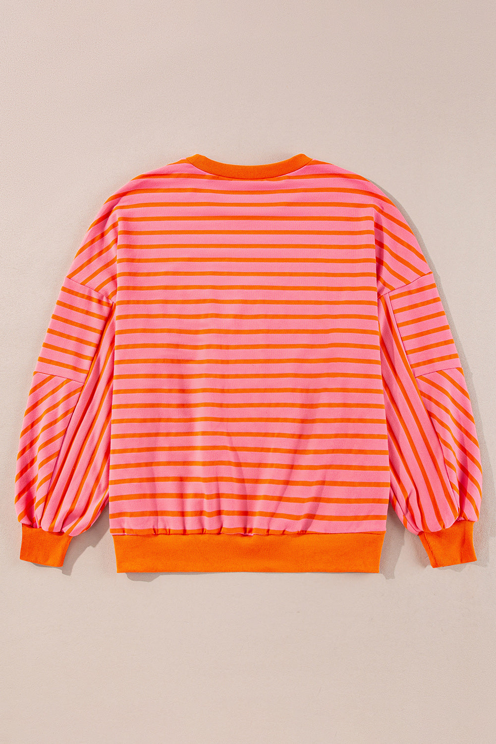Stripe Drop Shoulder Crewneck Sweatshirt