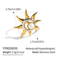 Color-block Ring With A High-end Niche Design Titanium Steel Jewelry
