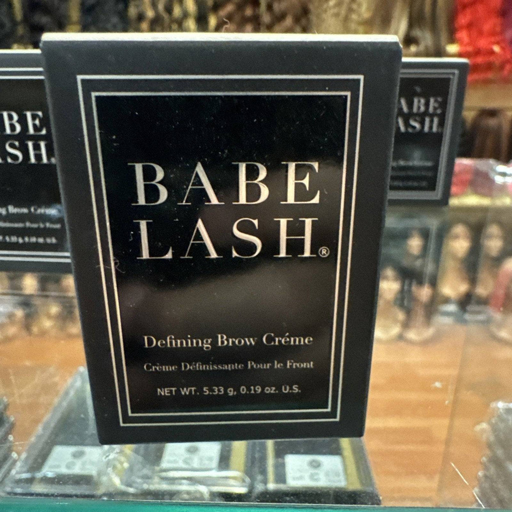 Babe Lash Defining Brow Creme container in Dark Brown