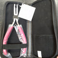Babe Pink Plier tool for hair extensions with ergonomic grip