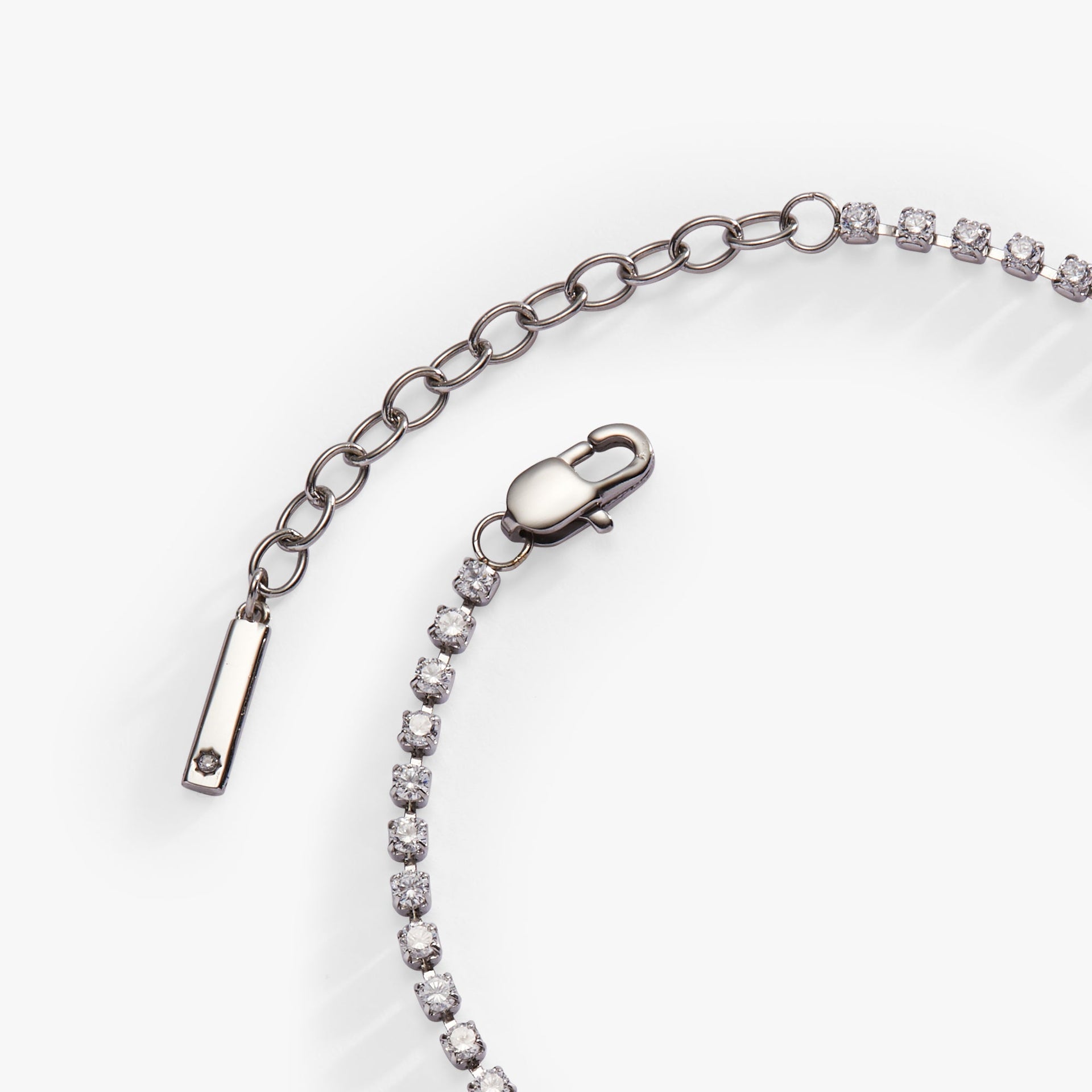 Babe Crystal Tennis Bracelet - Shimmering Letter Charm Accessory