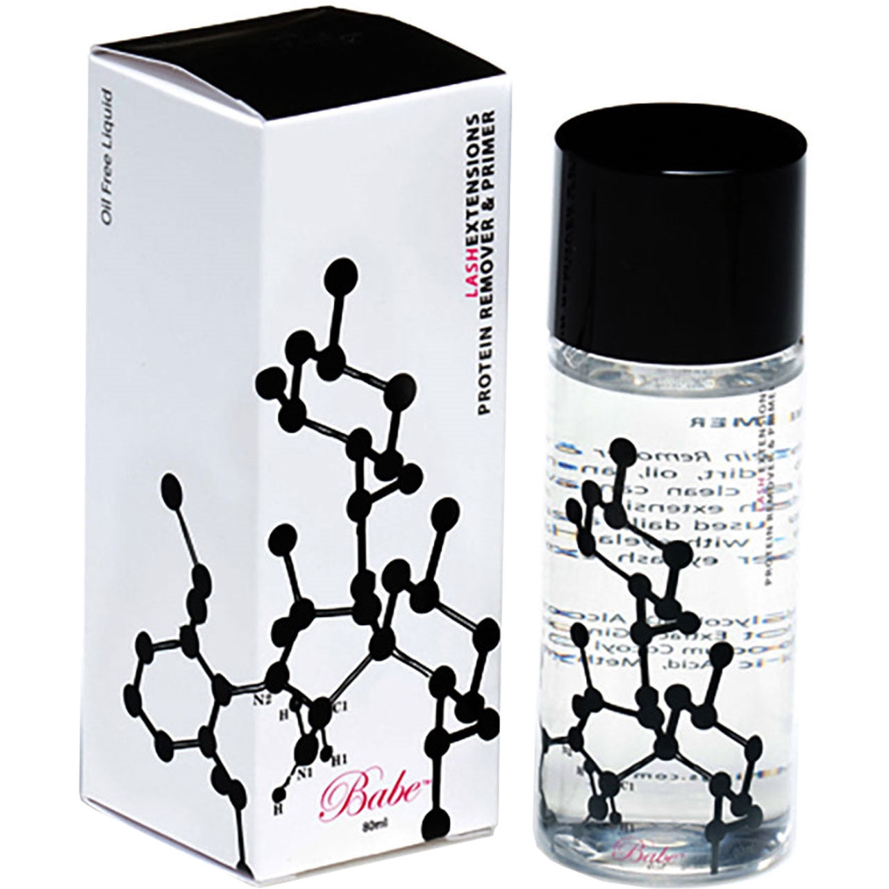 Professional bottle of Babe Lash Extensions Protein Remover and Primer for salon use
