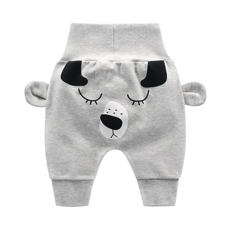 Unisex Baby Cotton Character Pants - Soft Infant Playwear Trousers