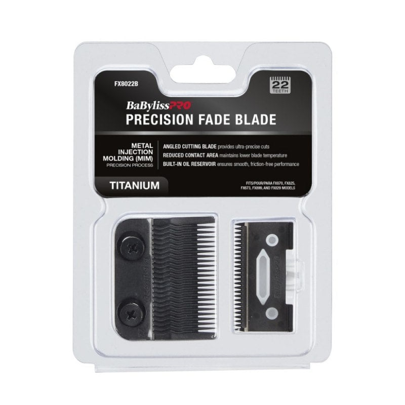 BaBylissPRO Black Titanium MIM Precision Fade Clipper Blade