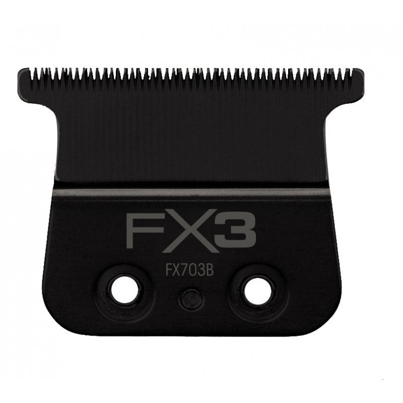 Replacement DLC/Titanium standard tooth T-Blade in matte black for FX3 Trimmer