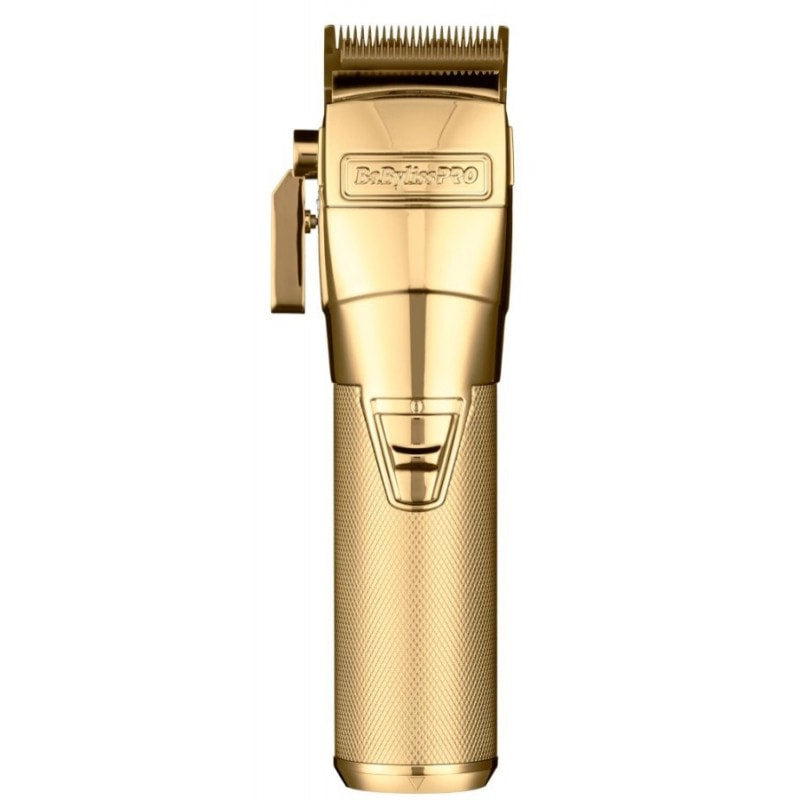 BabylissPro FXONE GOLDFX professional cordless clipper with gold finish and LED battery indicator