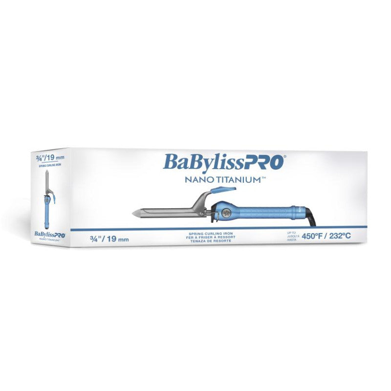Nano Titanium 3/4" Spring Curling Iron for Tight Textured Curls