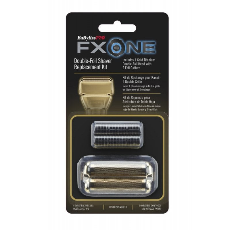 FXONE GOLDFX Replacement Double-Foil Shaver Cutter and Foil Set