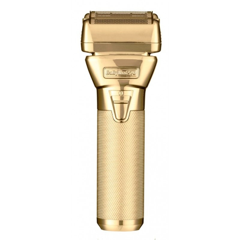 BabylissPro FXONE GOLDFX Shaver in metallic gold with double foil system