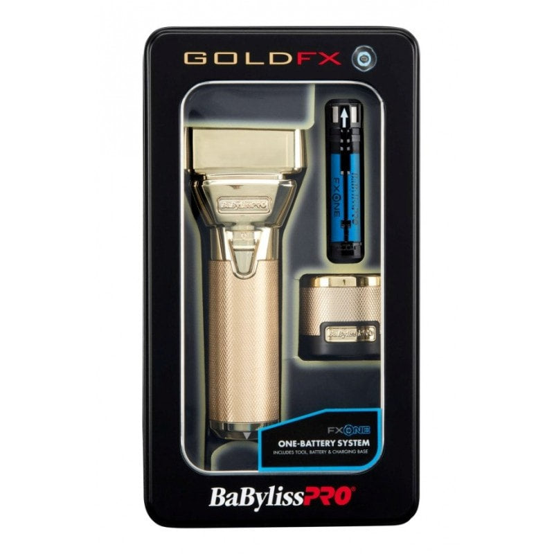 FXONE GOLDFX Shaver with Interchangeable Battery & Pivot Head