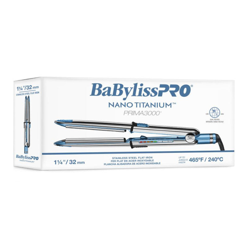 Nano Titanium Prima3000 1.25" Professional Hair Straightener