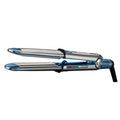 BaBylissPRO Nano Titanium Prima3100 1 inch flat iron in metallic blue and silver chrome finish