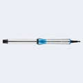 BaBylissPRO Nano Titanium 1-inch oval barrel curling wand in metallic silver and electric blue