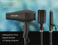 BaBylissPRO limited edition styling set featuring a black ionic dryer, triple barrel waver, and 1.25 inch curling iron.