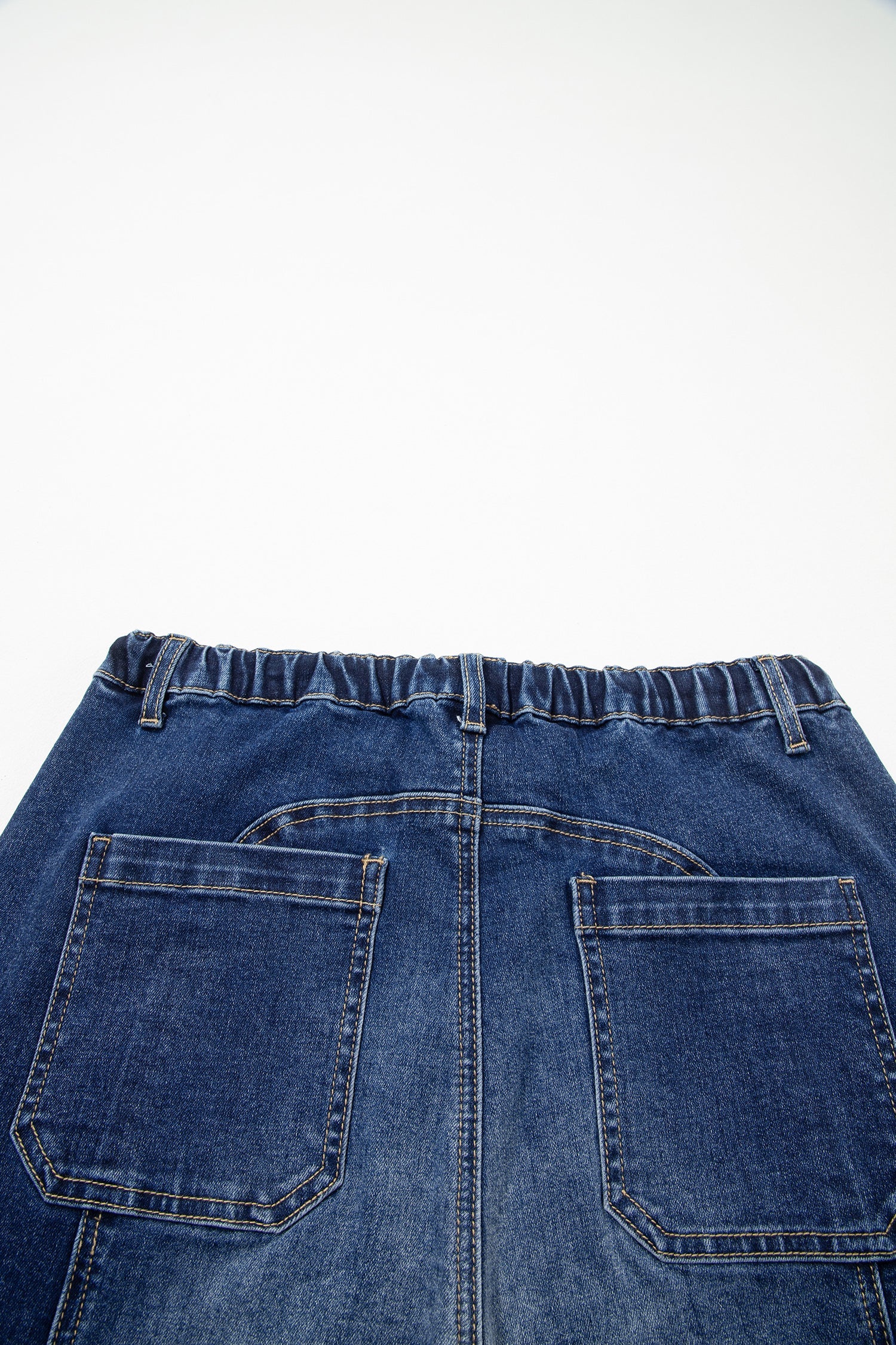 Aleah High Waisted Wide Leg Cropped Denim Pants - Pull-On Fit