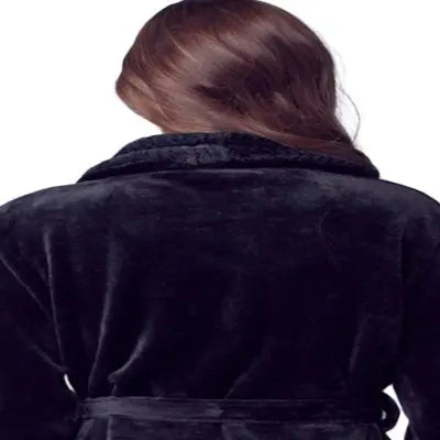 Women's Ultra Soft Plush Bathrobe - Cozy Loungewear Spa Robe - Image 25