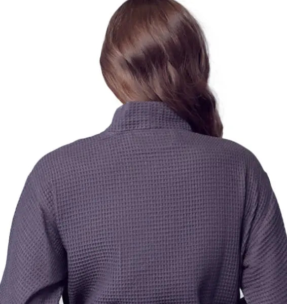 Women's Knee-Length Waffle Robe - Lightweight & Breezy Comfort