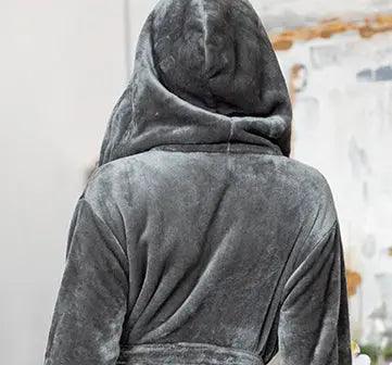 Women’s Plush Hooded Robe – Soft Spa-Worthy Loungewear - Image 15