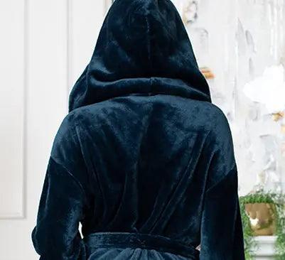 Women’s Plush Hooded Robe – Soft Spa-Worthy Loungewear - Image 22