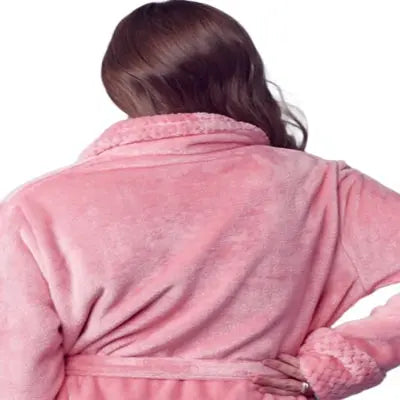 Women's Ultra Soft Plush Bathrobe - Cozy Loungewear Spa Robe