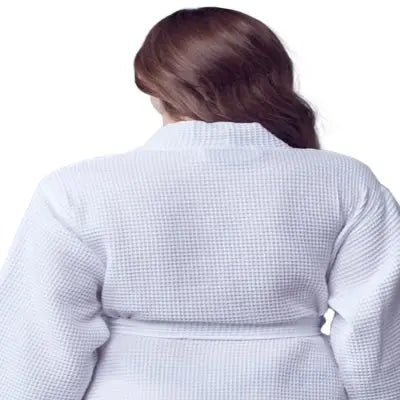 Women's Knee-Length Waffle Robe - Lightweight & Breezy Comfort
