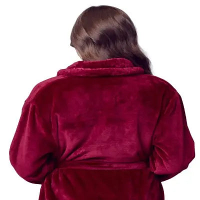 Women's Ultra Soft Plush Bathrobe - Cozy Loungewear Spa Robe - Image 8
