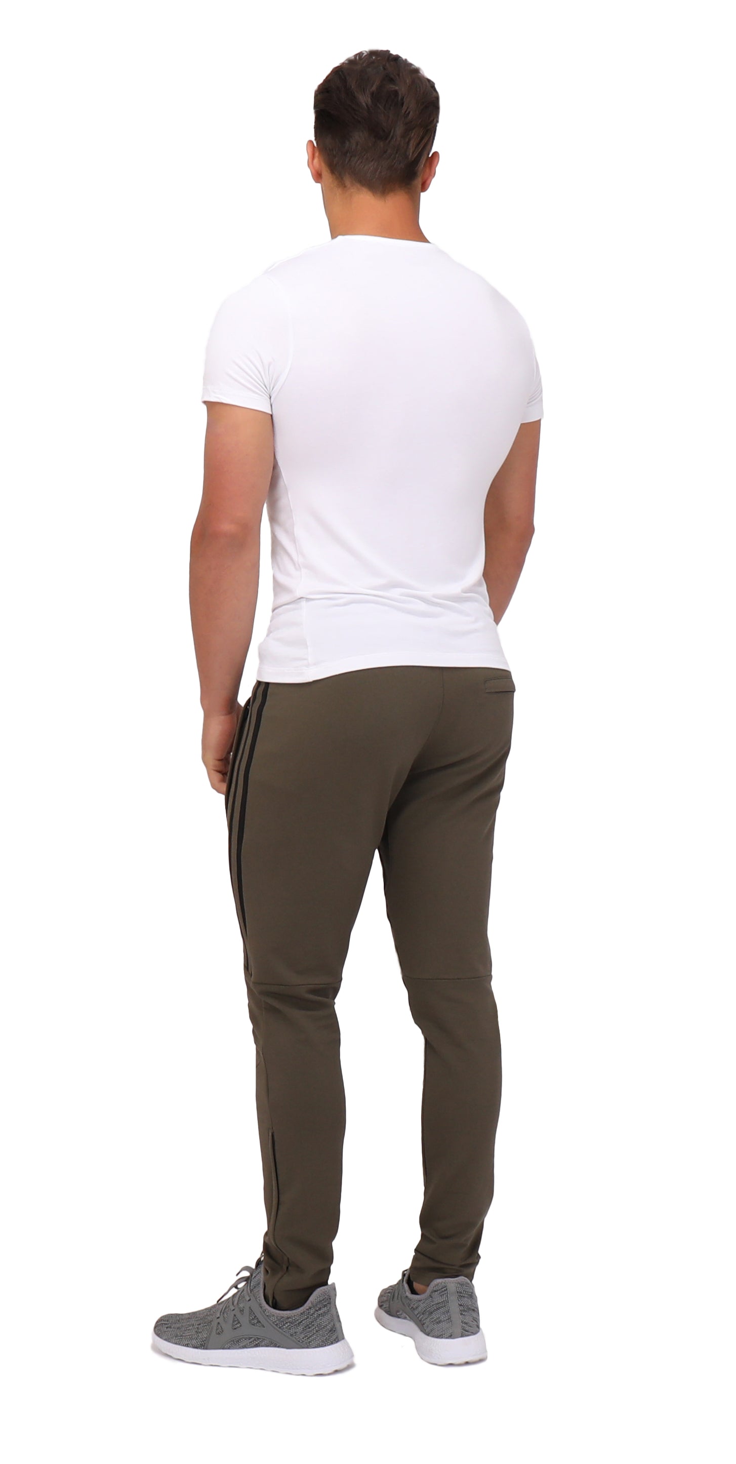 Ultimate Flex Jogger Sweatpants in Black with Zippered Legs - Image 11