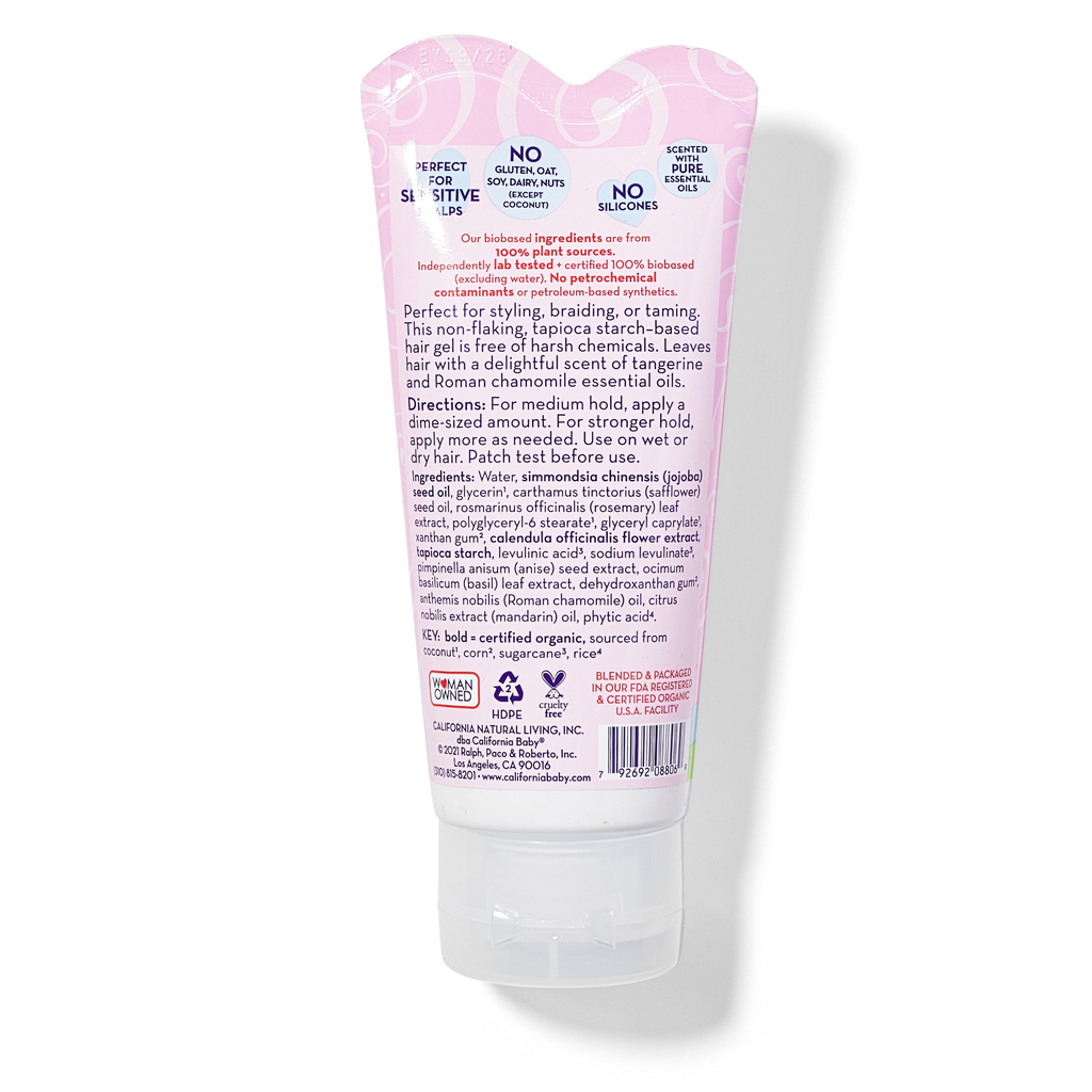 Vegan Hair Gel for Unruly Hairs in Light Scent