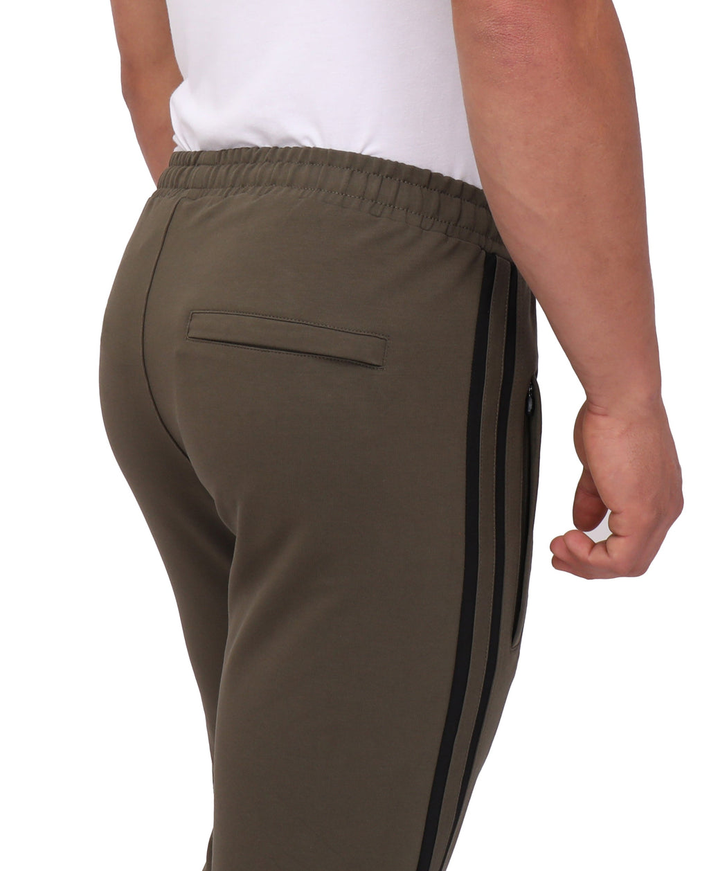 Ultimate Flex Jogger Sweatpants in Black with Zippered Legs - Image 15