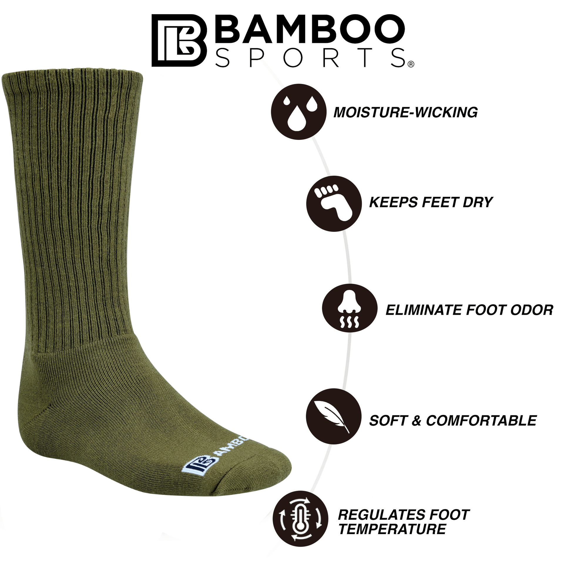 NEW! Knee high Premium Crew Socks (2 Pack)