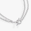 Bamboo Convertible Gold and Silver Layering Necklace or Bracelet