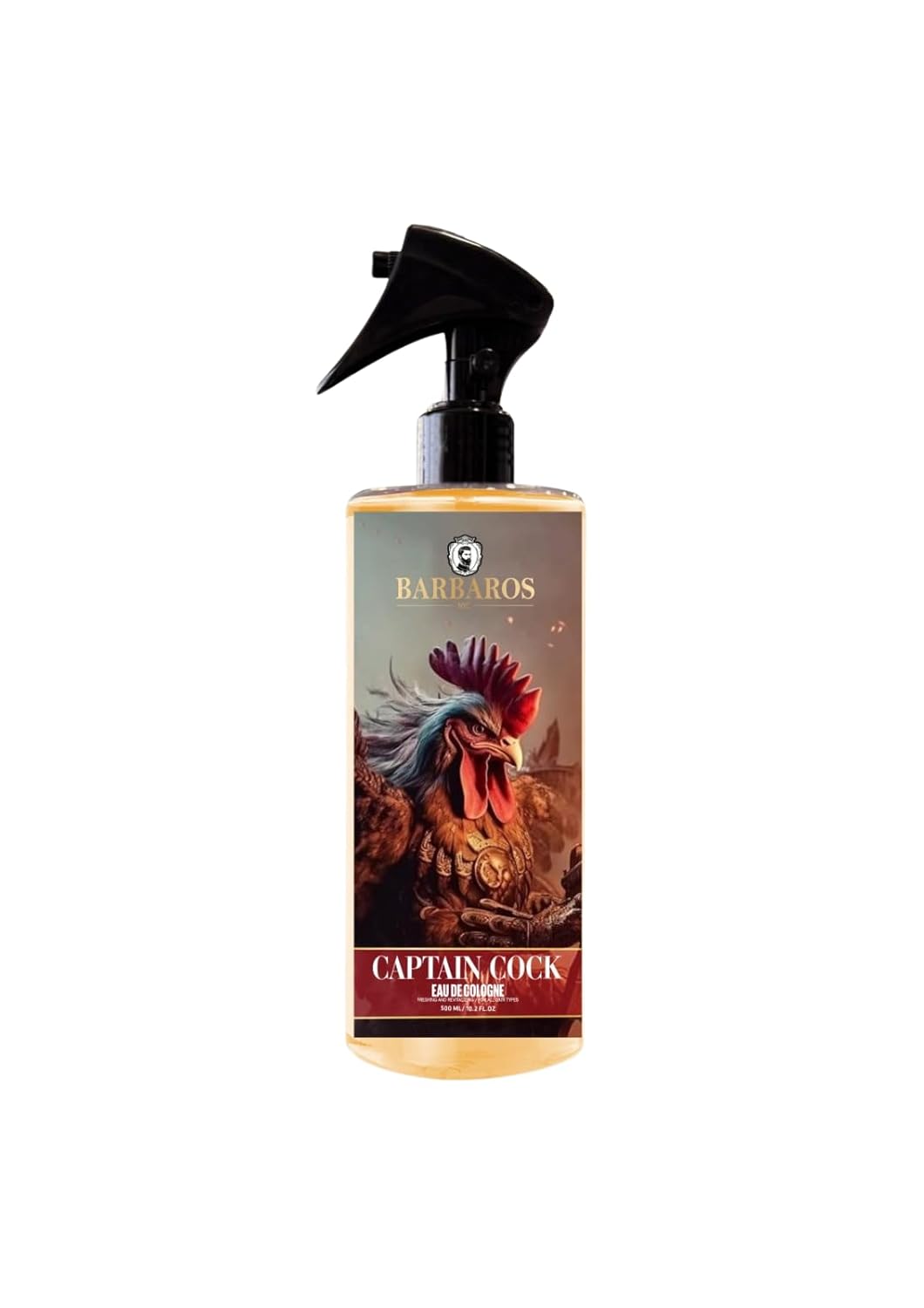 16.9oz bottle of Captain Cock Aftershave and Cologne by N.o.s. Barber Supply