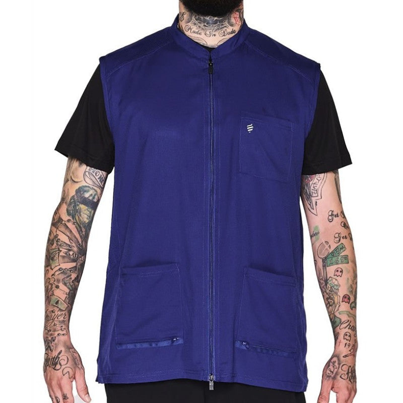 Men's Professional Barber Vest Lightweight Water-Resistant Sleeveless
