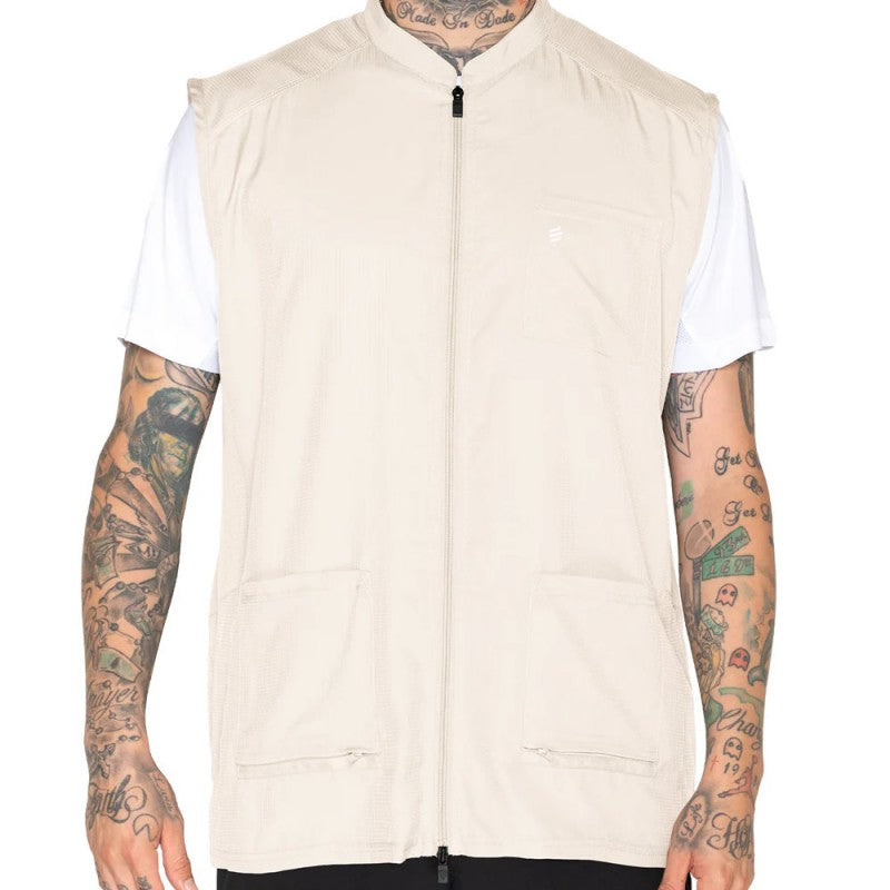 Men's Professional Barber Vest Lightweight Water-Resistant Sleeveless