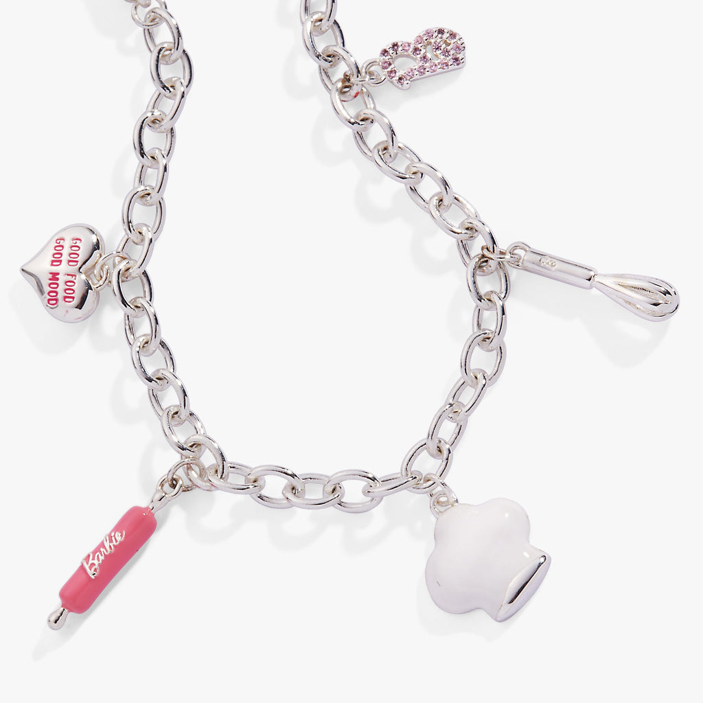 Barbie™ Chef Charm Bracelet with Culinary Enamel Charms