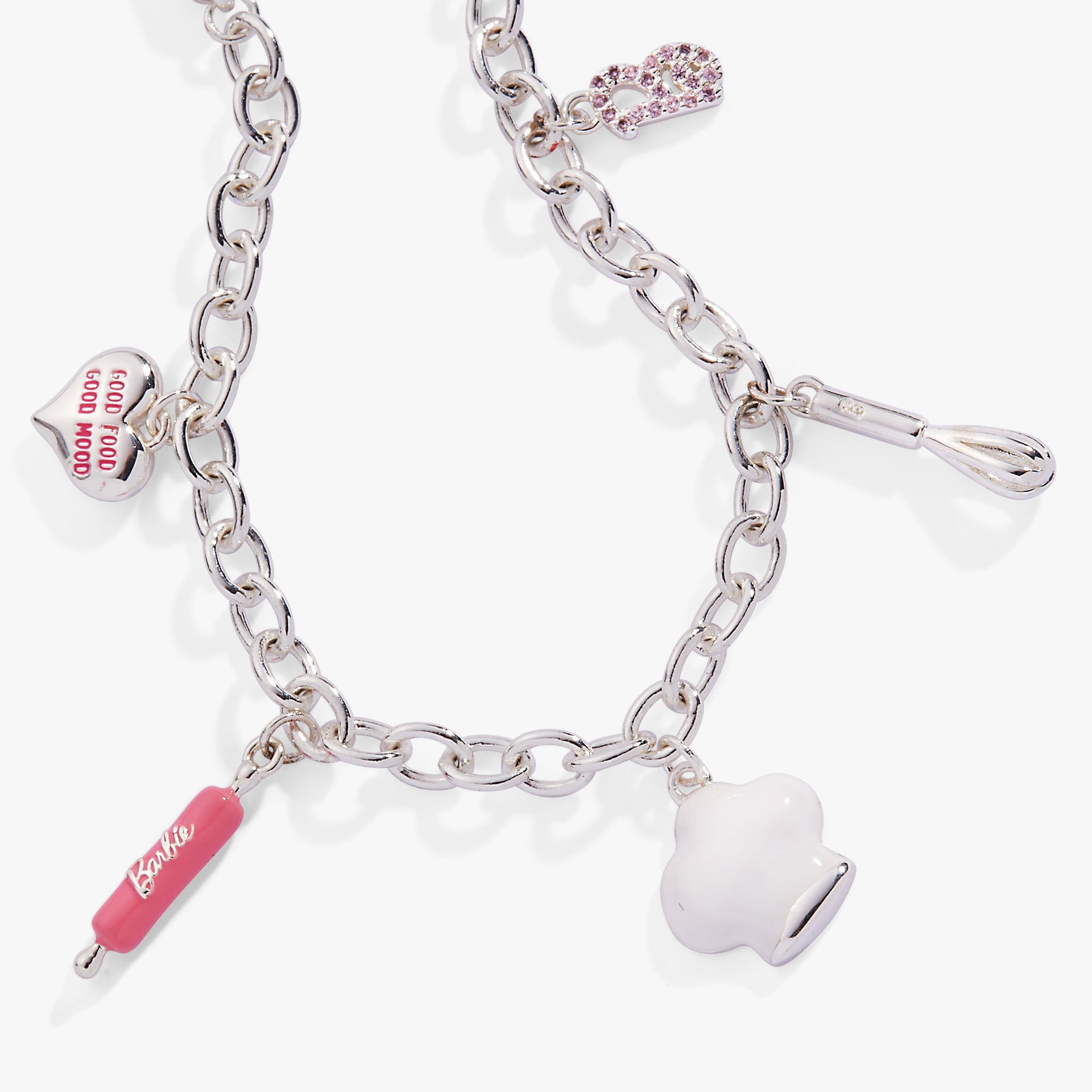 Barbie™ Chef Charm Bracelet with Culinary Enamel Charms