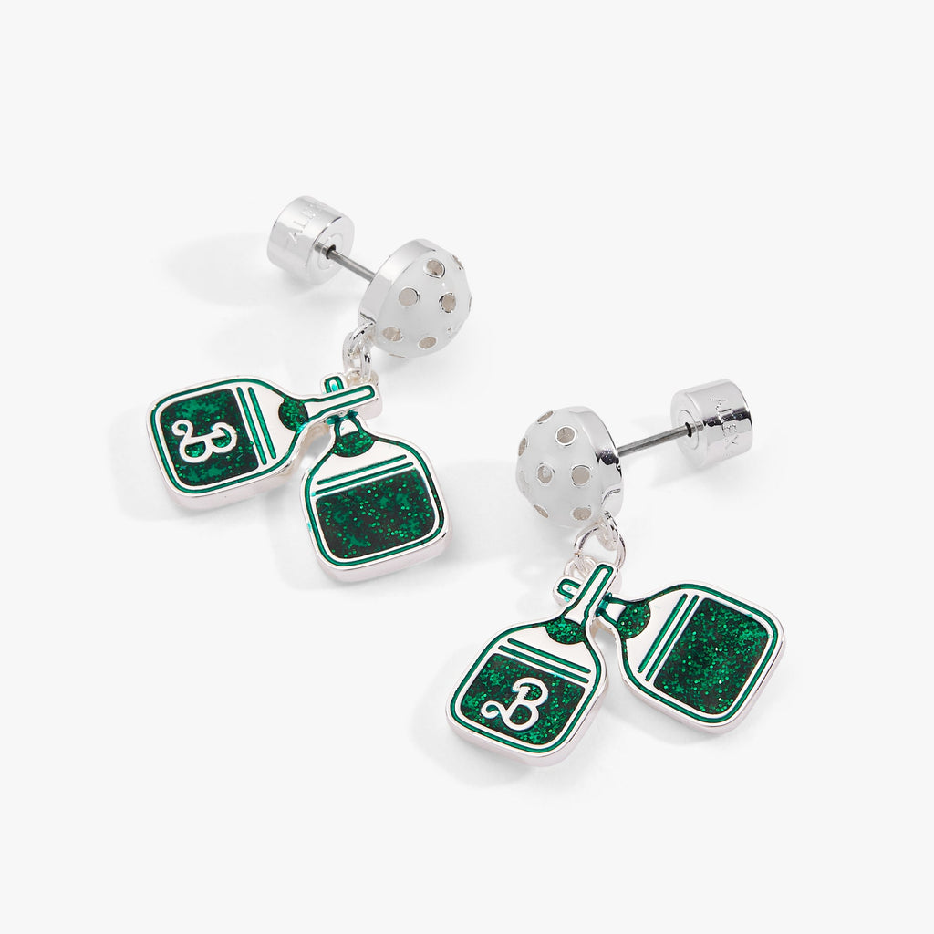Barbie™ Pickleball Drop Earrings with Enamel Charm and Glitter