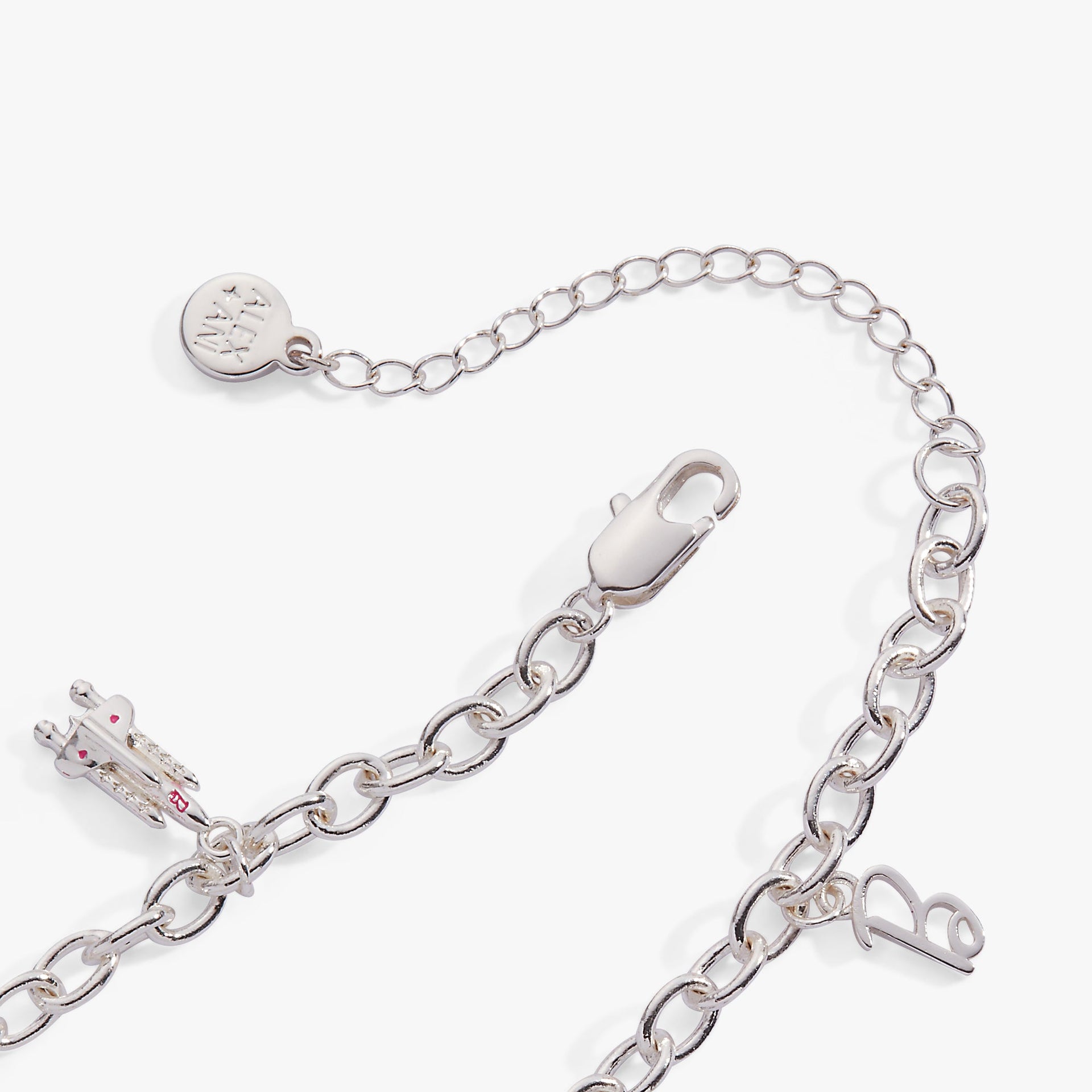 Barbie™ STEM Charm Bracelet Silver Tone Playful Science Jewelry