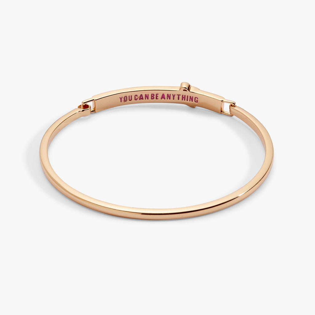 Barbie You Can Be Anything Pink Stone Tension Bangle