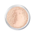 Close up of beige Mineral Veil Finishing Powder in a jar with SPF 25 label