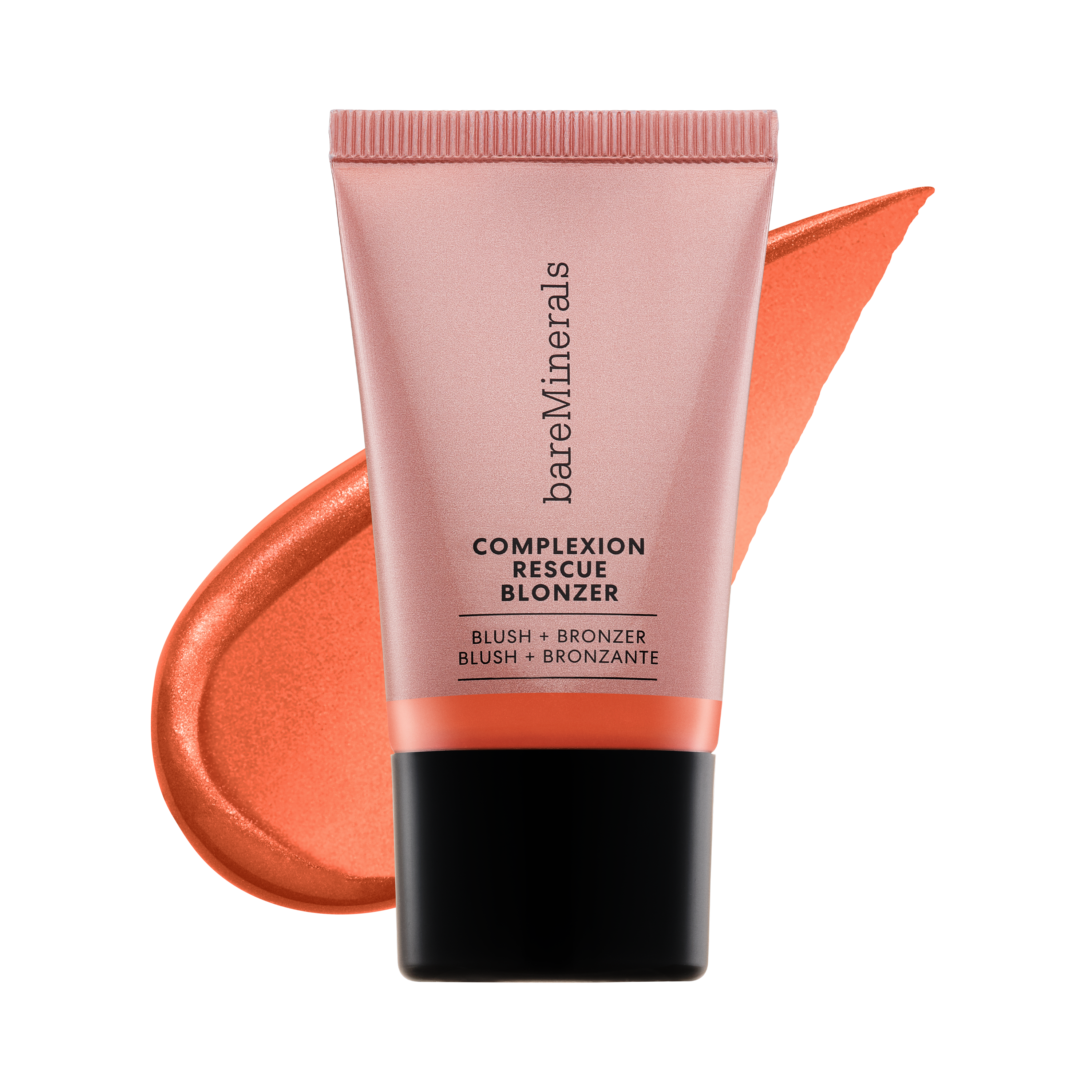 Swatches of bareMinerals Complexion Rescue Blonzer Liquid Blush and Bronzer hybrid