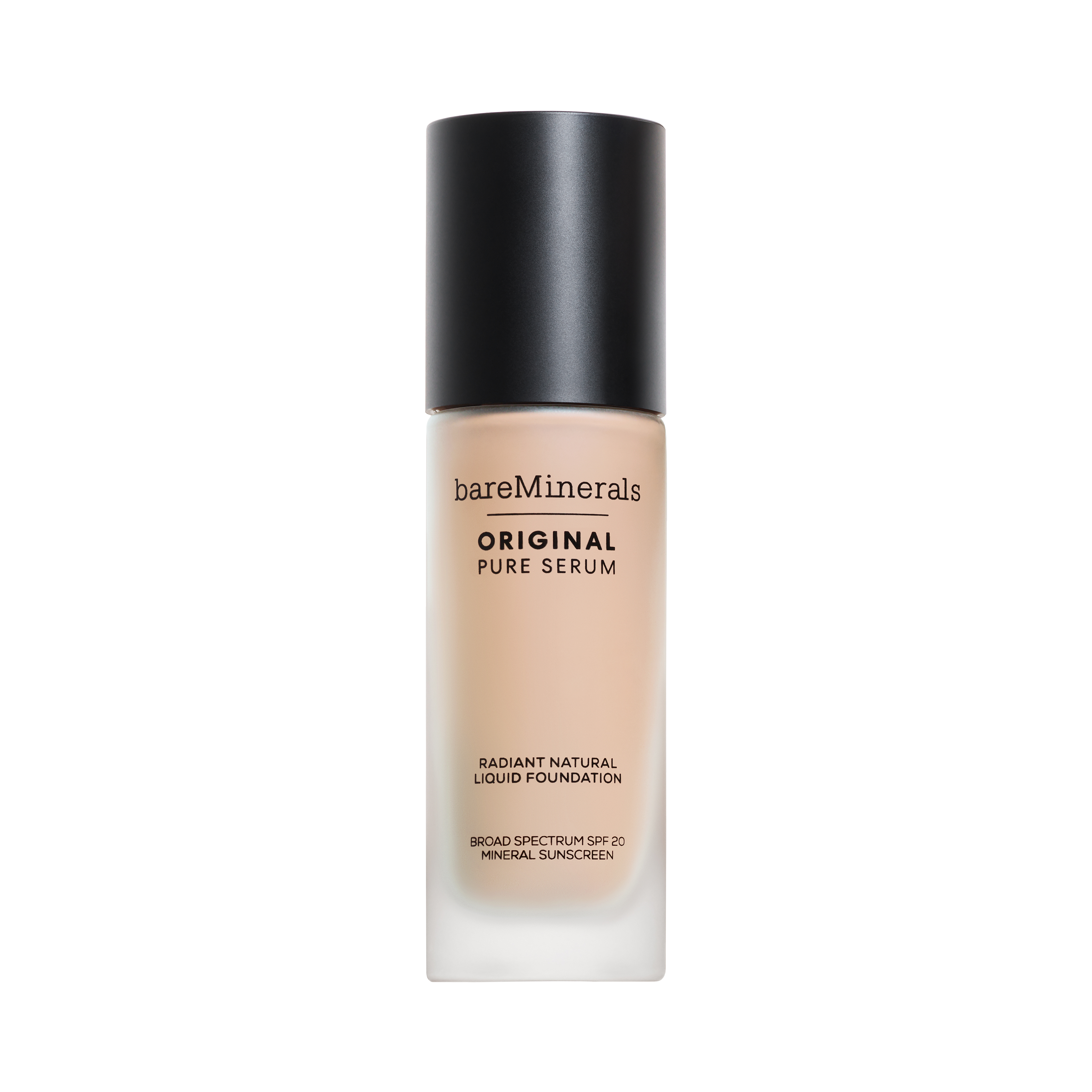 Bottle of bareMinerals ORIGINAL Pure Serum Radiant Natural Liquid Foundation