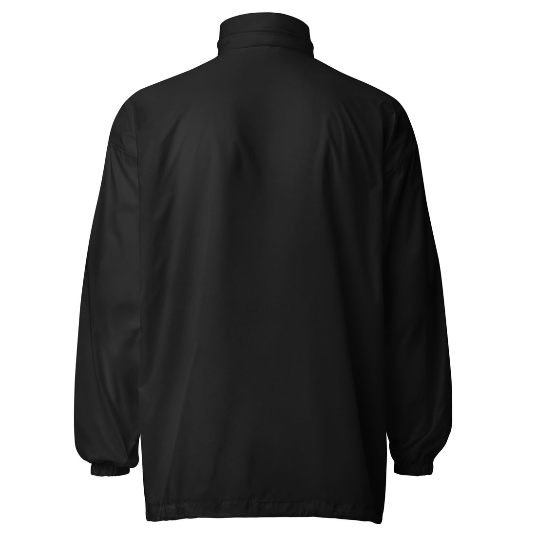 Unisex Lightweight Black Windbreaker Jacket - Image 2