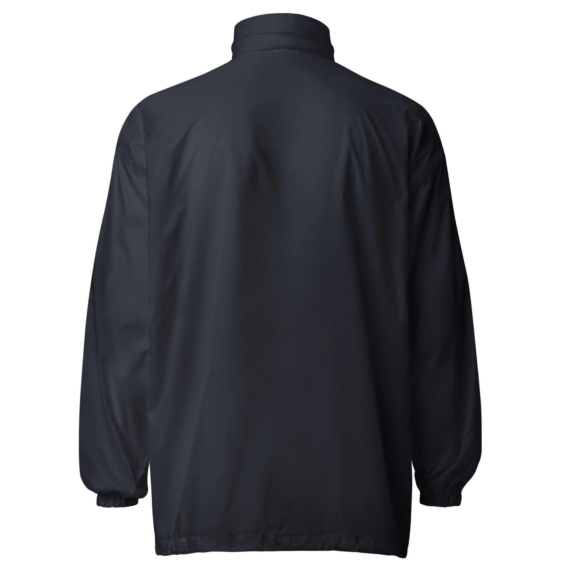 Unisex Lightweight Black Windbreaker Jacket - Image 4