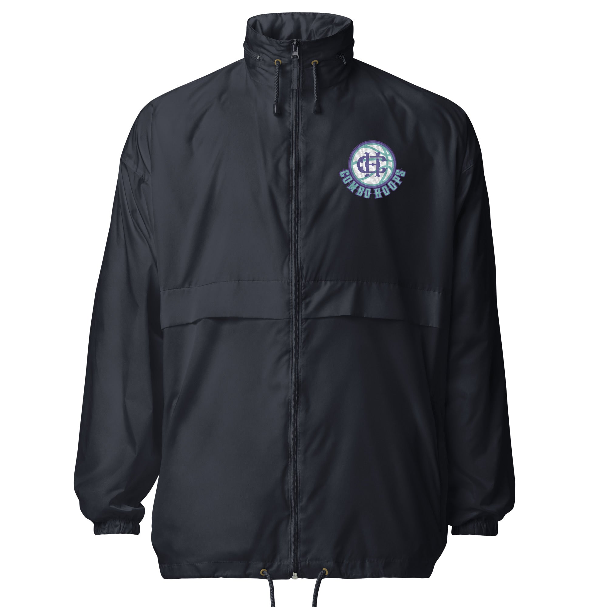 Unisex Lightweight Black Windbreaker Jacket - Image 3
