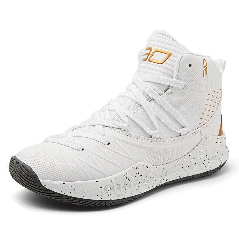 Men's High-Top Basketball Sneakers Non-Slip Athletic Training Shoes