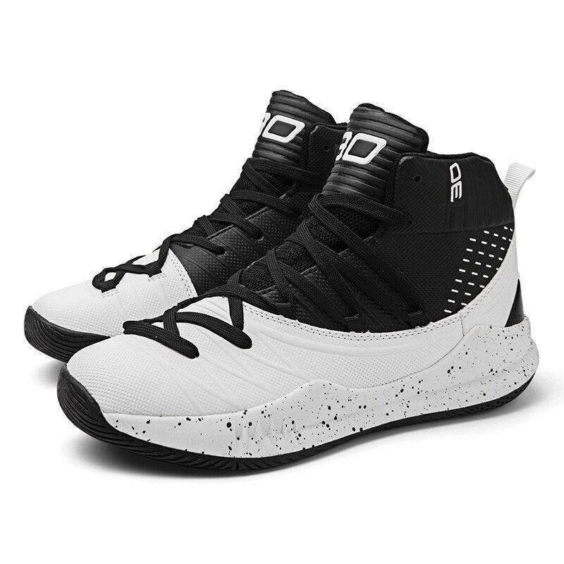 Men's High-Top Basketball Sneakers Non-Slip Athletic Training Shoes