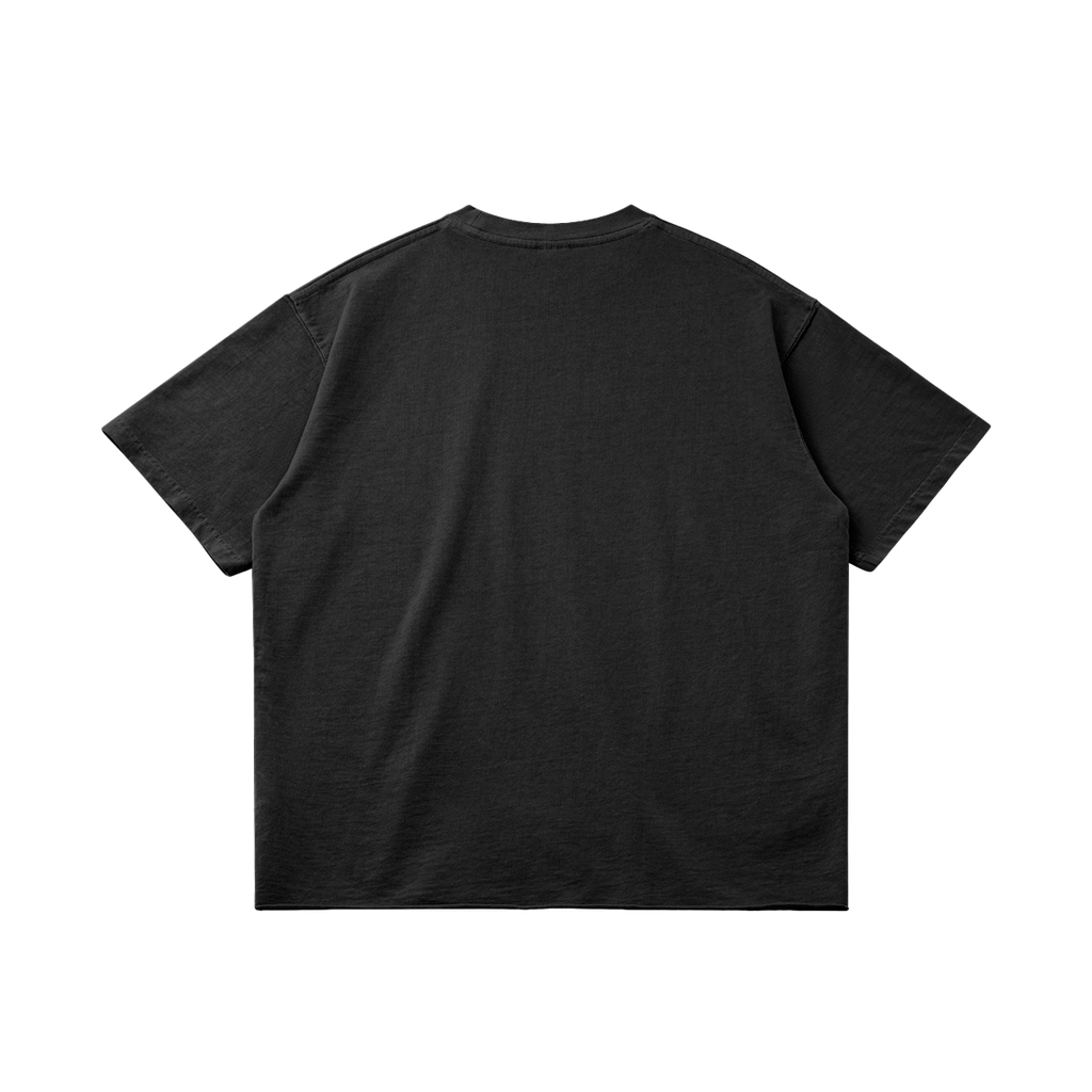Basketcase Graphic Print Garment Dyed Cotton Black T-Shirt - Image 2