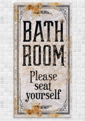 Bathroom Seat Yourself - Canvas